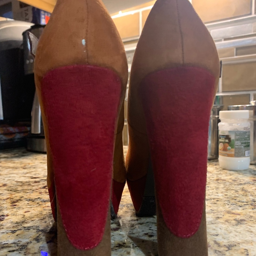 Candies Retro Color Block Platform Heels Women’s … - image 3